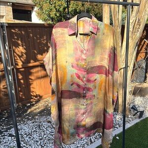 Colorful Abstract poncho Shirt